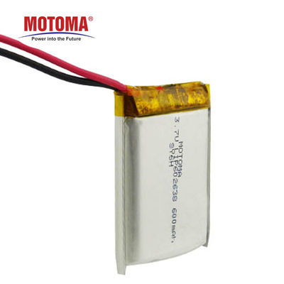 3.7v 600mAh Toy Rechargeable Battery With PCM en Schakelaar