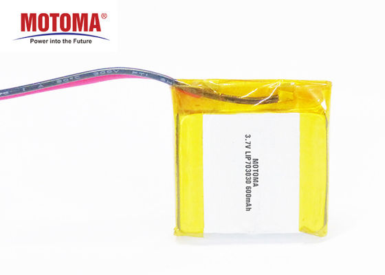De vlakke Batterijen van Lipo Motoma, Lithium Ion Battery 3,7 V 600mah voor Mijnwerker Lamps
