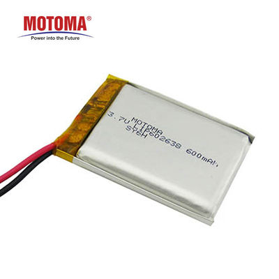 3.7v 600mAh Toy Rechargeable Battery With PCM And Connector