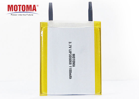 3.7V 1100mAh Rechargable Lithium Polymer Battery 3.0*50*68mm Motoma Batteries For IOT Devices