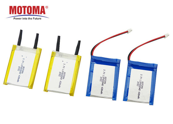 Ultrathin 430mAh Batteries For Iot Devices 4x30x40mm ISO9001 approval