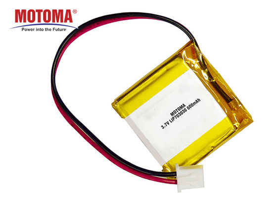 Flat Lipo Motoma Batteries , Lithium Ion Battery 3.7 V 600mah For Miner Lamps