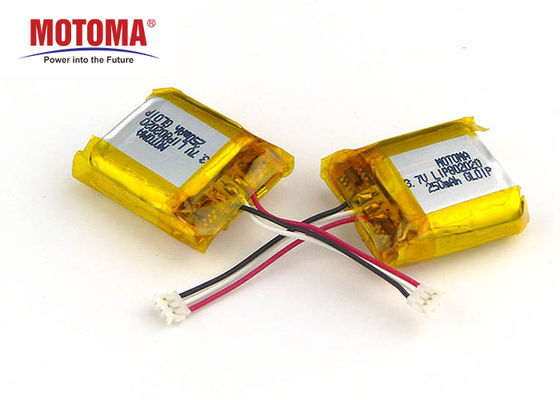 High Rate Rechargeable GPS Tracker Battery 250mah 3.7V For Bicycle Tracker