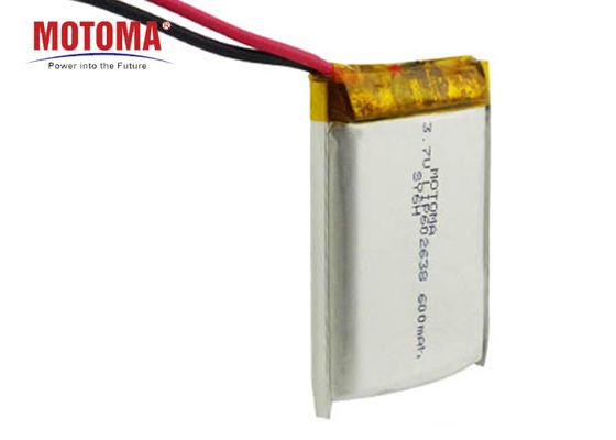 3.7V 600mah Lithium Battery For IOT Devices High energy density