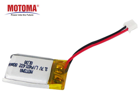 Ultrasmall Wearable Device Battery 3.7V 80mah CE UL IEC62133 Certificate