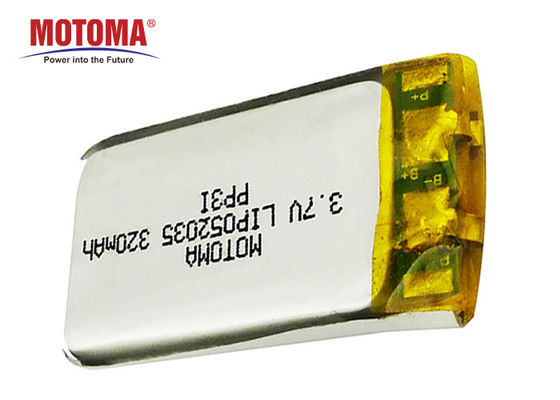 Ultra Small Lipo Rechargeable Battery 3.7 V 320mAh With High Energy Density