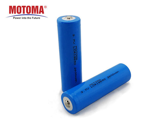 3.7 V 18650 Lithium Ion Battery 2600mah , MSDS Rechargeable Battery For Remote Car
